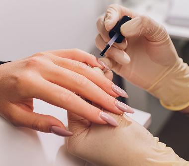 manicure treatment at our clinic in Canary Wharf